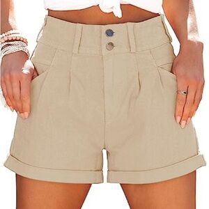 Women’s Relaxed Fit High Waisted Shorts